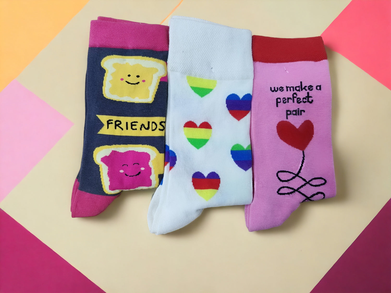 Best Mates Gift Set of Three Socks