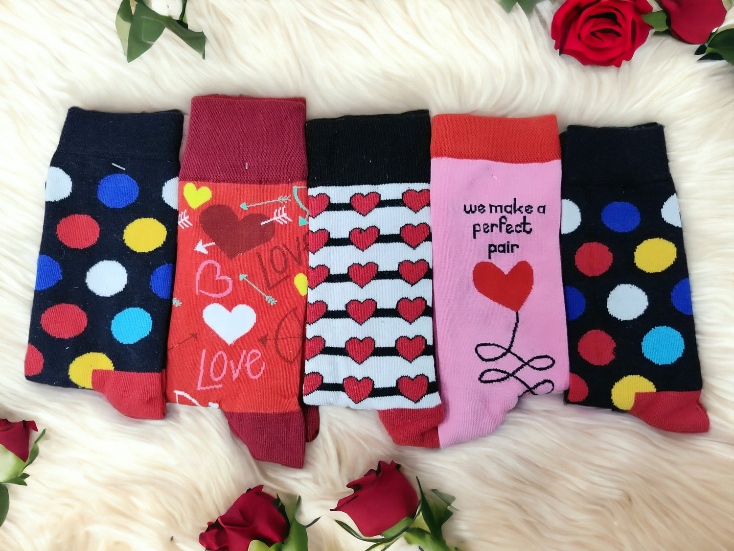 Love Socks Bumper Collection Gift Set of FIVE pairs